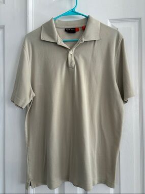 Nyne beige men's Casual polo shirt COOLMAX® Size Medium